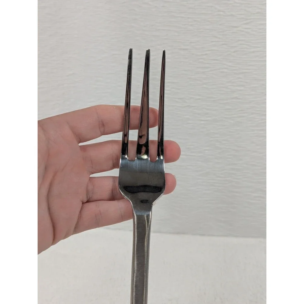 Pier 1 Imports - LILY - Dinner Fork  & Spoon - Swirl Scroll Stainless